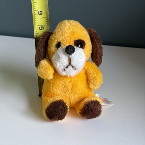 VERY RARE‎ Vintage RUSS BERRIE Butch Orange White Brown Spot PLUSH TOY 7in t22 - Picture 12 of 12